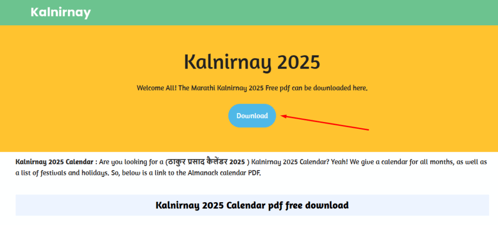 Kalnirnay 2025